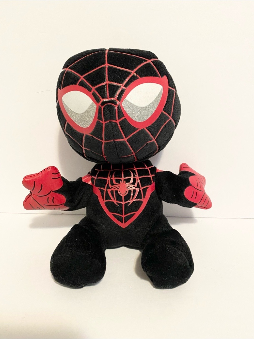 TY Beanie Babies Marvel Miles Morales Spiderman Disney Kids Toy Black Red Plush